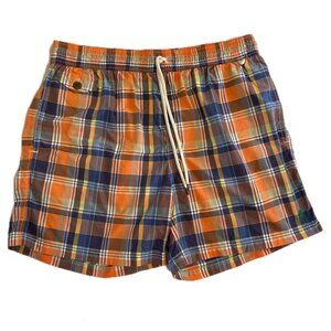 Vintage Polo Ralph Lauren Swim Trunks Multicolor Plaid Size XL